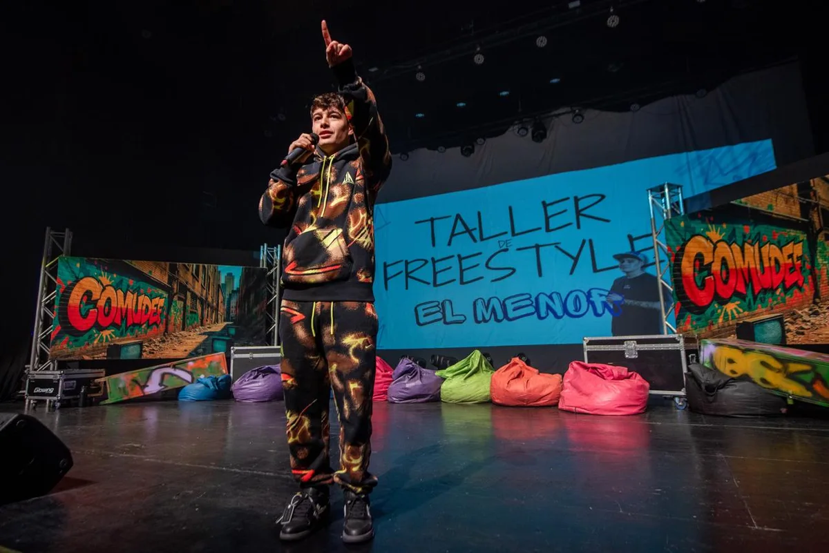 Batallas de freestyle en La Florida: alcalde Reyes y El Menor inician nuevos talleres para incentivar asistencia a clases
