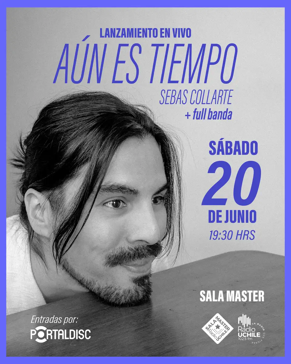 Sebas Collarte presenta en vivo su EP «Aún es Tiempo» en Sala Master